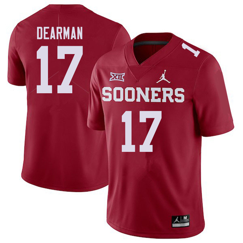 Oklahoma Sooners #17 Ty DeArman College Football Jerseys Sale-Crimson